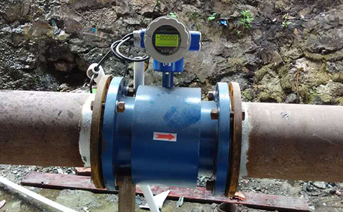 砂漿流量計(jì)現(xiàn)場安裝使用圖